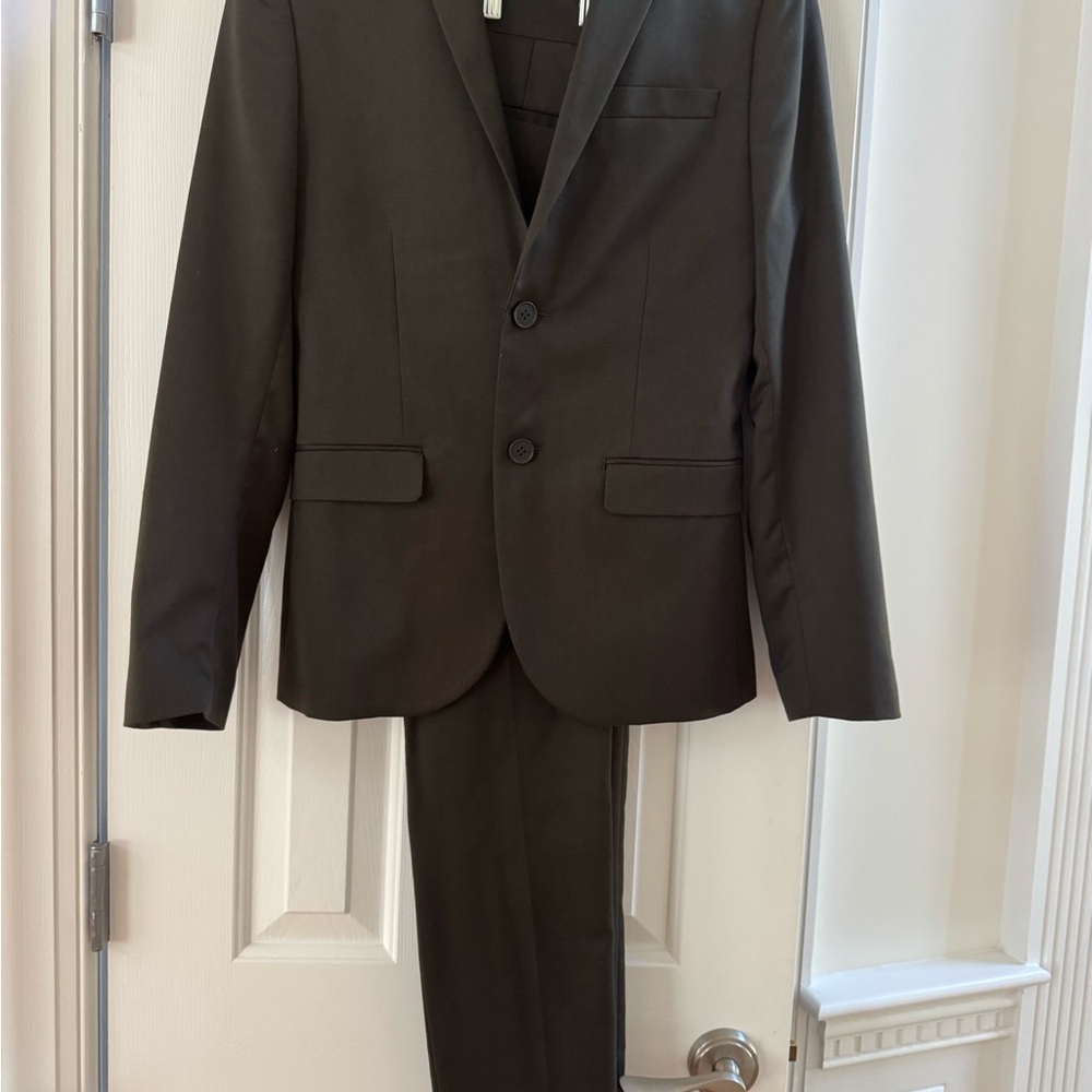 Classic Charcoal Gray Men's Suit